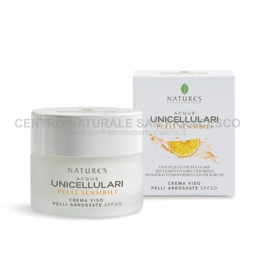 Acque Unicellulari Crema Viso Pelli Arrossate SPF20