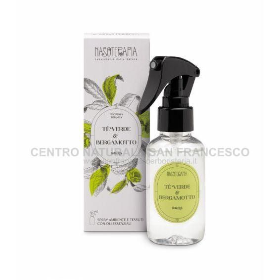 Tè verde e bergamotto spray ambiente e tessuti 100 ml