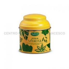 Barattolino Piena Vitalità giallo con tisana sfusa
