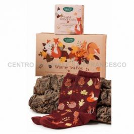 Cofanetto con infuso e calzini Warmy Tea