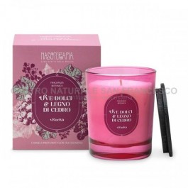 Uve dolci e Legno di cedro candela 180 g
